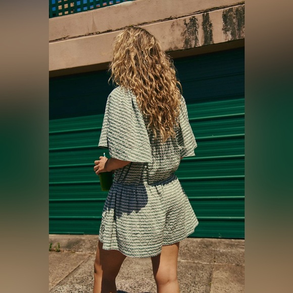 Free people County Line Plaid Romper - Picture 3 of 10